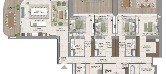 1 Schlafzimmer Wohnung in Dubai, UAE, Nr. 111812 15