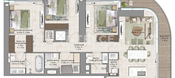 1 Schlafzimmer Wohnung in Dubai, UAE, Nr. 111812 14