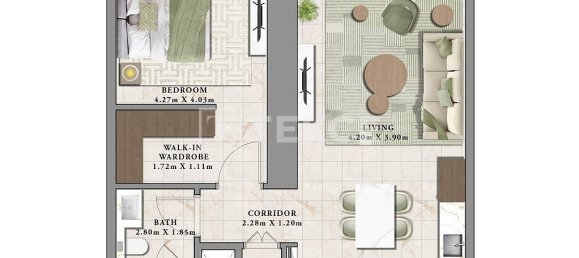 1 Schlafzimmer Wohnung in Dubai, UAE, Nr. 111812 12