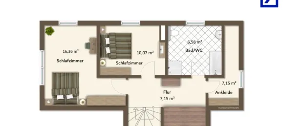 Дуплекс с 3 спальнями в Харбург, Германия № 55201 7