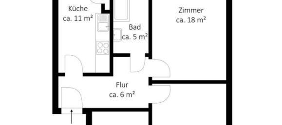 Квартира с 1 спальней в Гамбург-Север, Германия № 23561 10