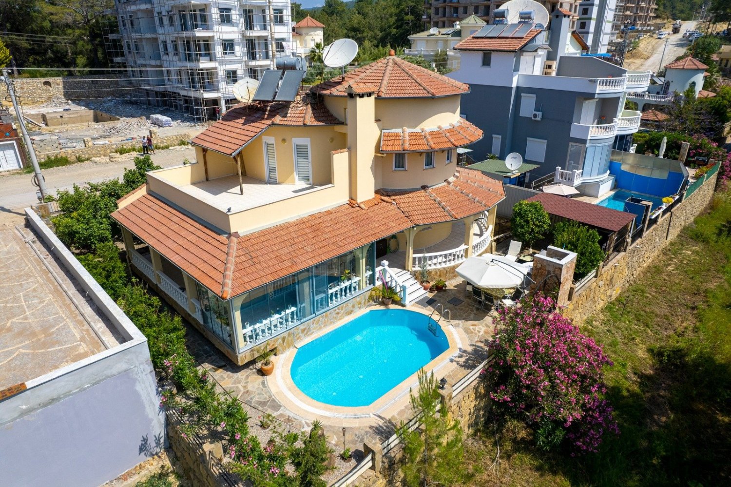 Villa 3+1 em Alanya, Turkey N.º 24858
