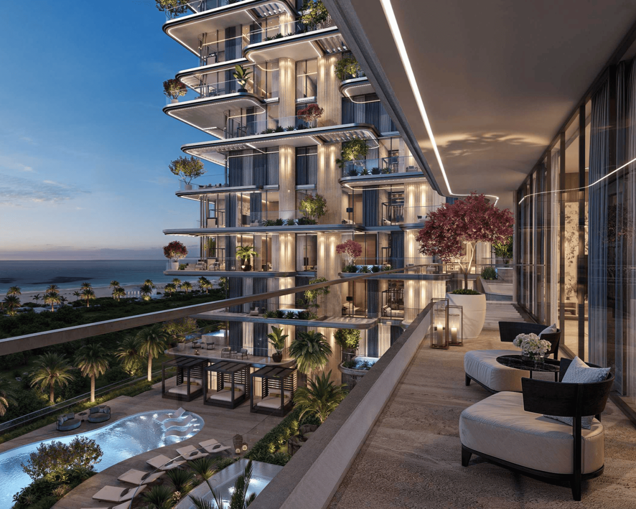 Apartamento T3 em Dubai, UAE N.º 100849