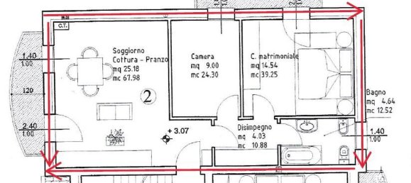 3 rooms Apartment in Massanzago, Italy No. 145169 22
