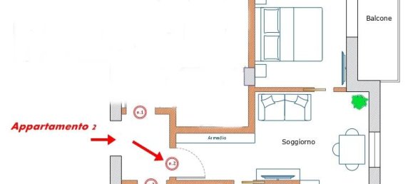 Apartamento de 2 habitaciónes en Olbia, Italy No. 8624 8