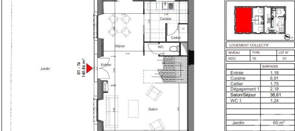 4 bedrooms Apartment in Chartres, France No. 60685 5