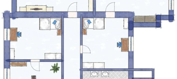 Квартира с 3 спальнями в Вупперталь, Германия № 14618 12