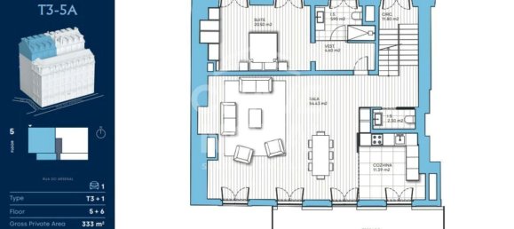 4 bedrooms Apartment in Lisbon, Portugal No. 105234 9