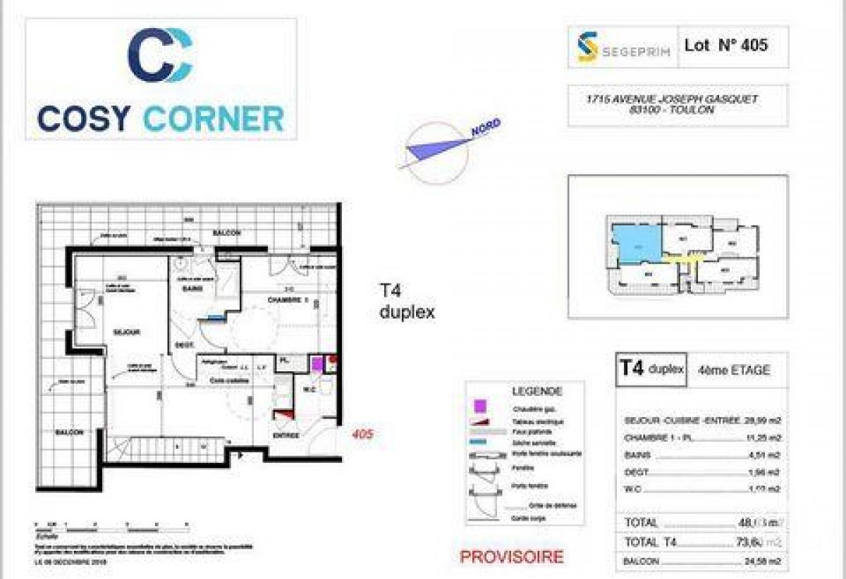 3 bedrooms Condo in Toulon, France No. 15791