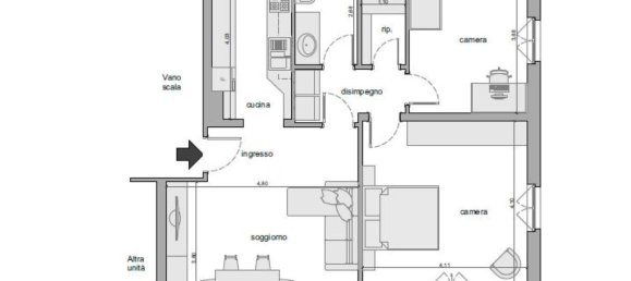 3 chambres Appartement à Villa d'Almè, Italy No. 316099 2