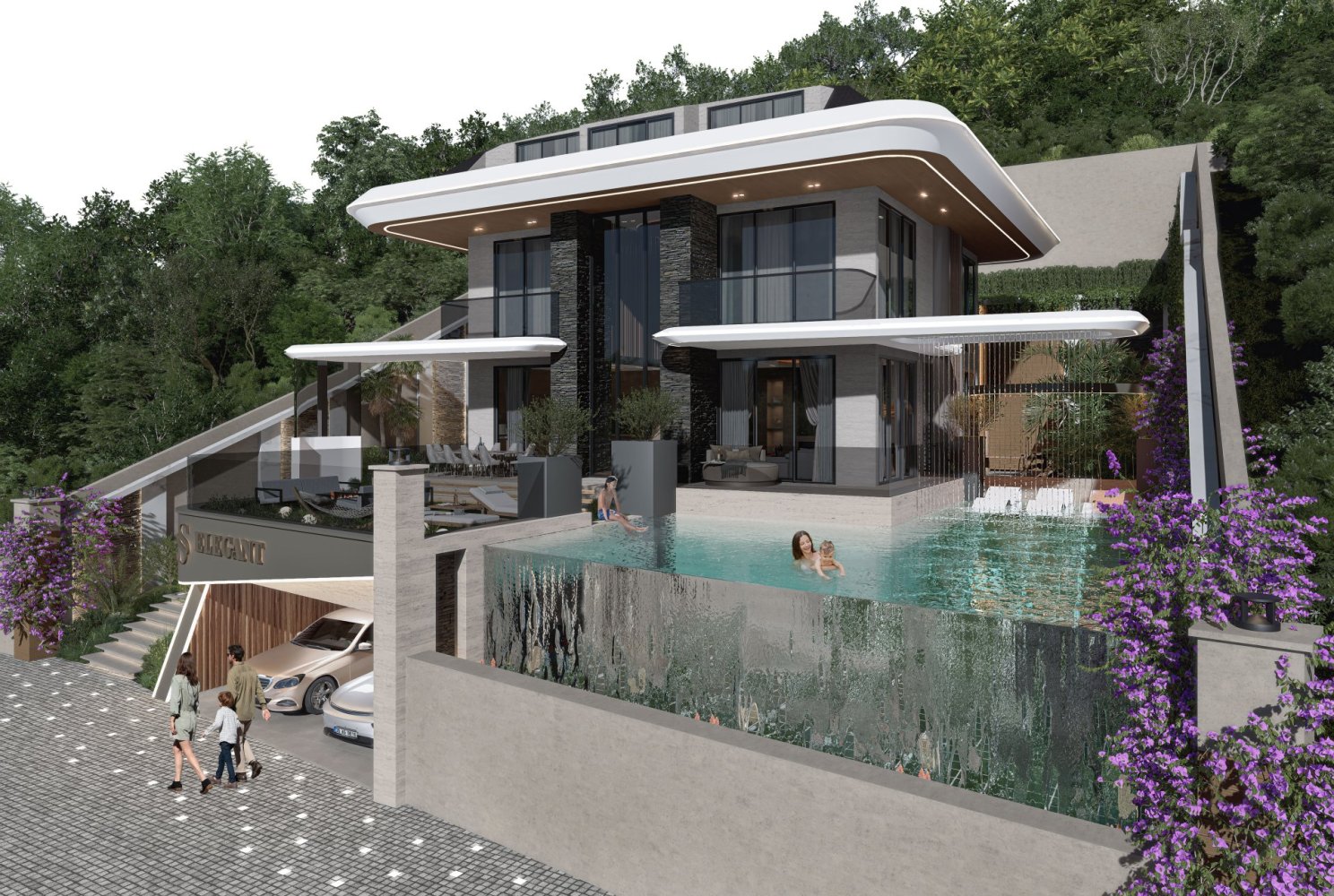 Villa de 7+1 en Kestel, Turkey No. 49497