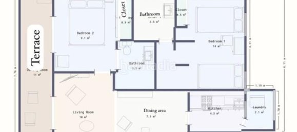 2 Schlafzimmer Wohnung in Calahonda, Spain, Nr. 59148 5