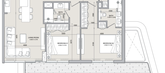 Apartamento T2 em Dubai, UAE N.º 104176 10