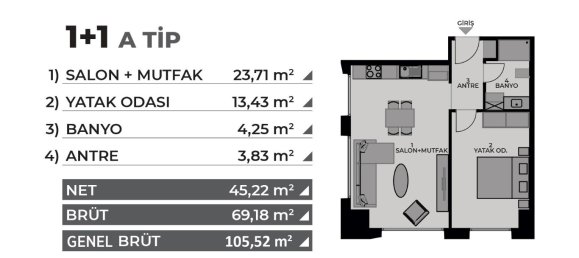 2غرفة شقة في Istanbul, Turkey رقم 28164 22