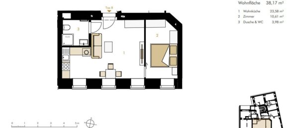 2 rooms Apartment in Brigittenau, Austria No. 258012 4