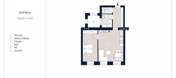 2-Zimmer Wohnung in Wieden, Austria, Nr. 215262 8