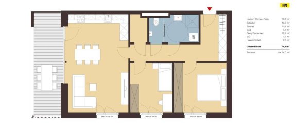 Apartamento de 3 divisões em Dornbirn, Austria N.º 140733 3