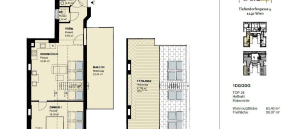 2 rooms Apartment in Penzing, Austria No. 109997 25