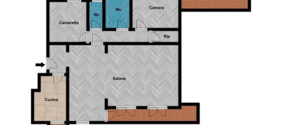 Apartamento de 4 divisões em Palermo, Italy N.º 40807 21