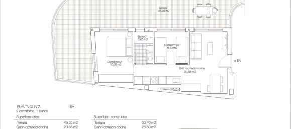 2 bedrooms Penthouse in Torrevieja, Spain No. 6833 3