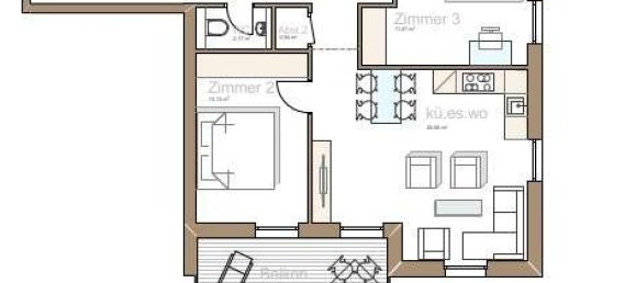 Apartamento T2 em Rems-Murr-Kreis, Germany N.º 105721 4