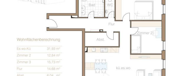 Apartamento T2 em Rems-Murr-Kreis, Germany N.º 105721 2