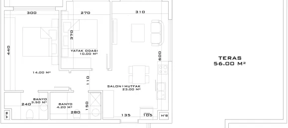 Apartamento de 2+1 en Aksu, Turkey No. 32848 21