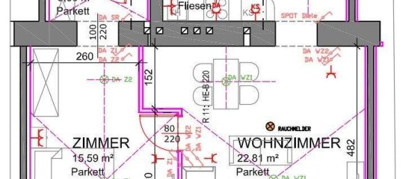 2-salle Appartement à Meidling, Austria No. 41624 15