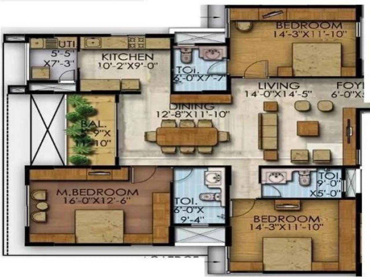 3 bedrooms House in Bangalore, India No. 43246