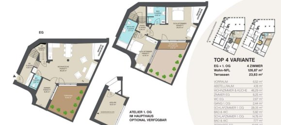 4غرفة منزل ذو طابقين في Penzing, Austria رقم 2871 9