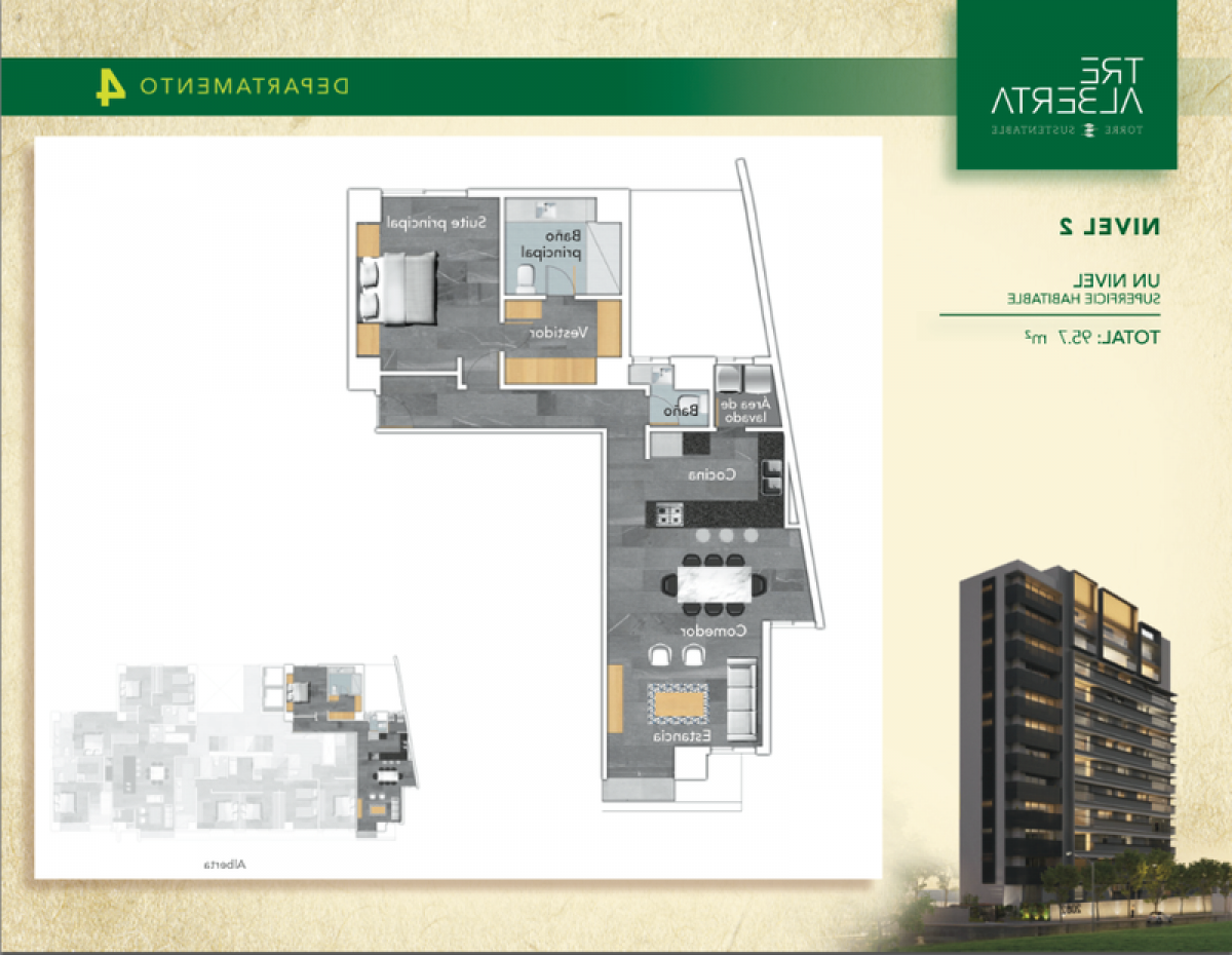 3 غرف نوم شقة في Jalisco, Mexico رقم 146994