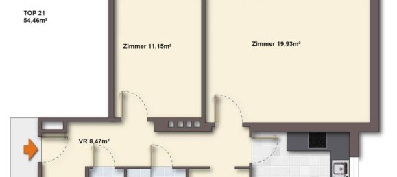 2-Zimmer Wohnung in Hietzing, Austria, Nr. 236076 8