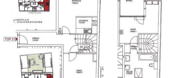 Дуплекс с 3 комнатами в Майдлинг, Австрия № 132265 19