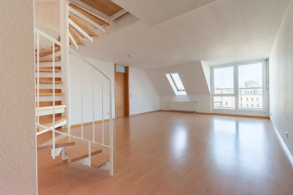 Дуплекс с 2 спальнями в Лейпциг, Германия № 59558