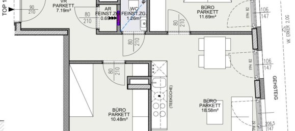 3 rooms Parking in Meidling, Austria No. 101911 10