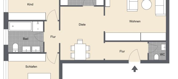 Дуплекс с 4 комнатами в Neu-Ulm, Германия № 114634 16