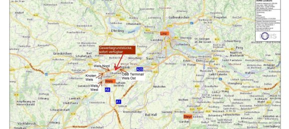 قطعة أرض في Wels, Austria 16698متر مربع رقم 208537 5