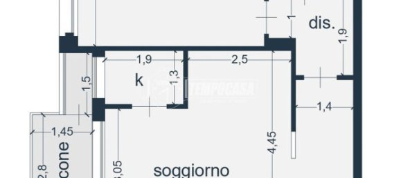 2-Zimmer Wohnung in Milan, Italy, Nr. 246795 5