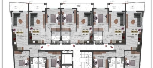 شقة 1+1 في Alanya, Turkey رقم 14422 25