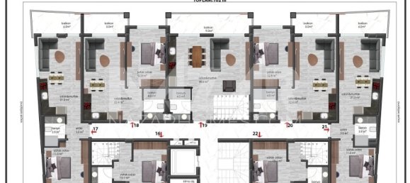 شقة 1+1 في Alanya, Turkey رقم 14422 23