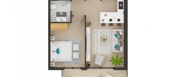 2 rooms Apartment in Mersin, Turkey No. 29855 22