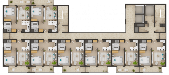 2 rooms Apartment in Mersin, Turkey No. 29855 21