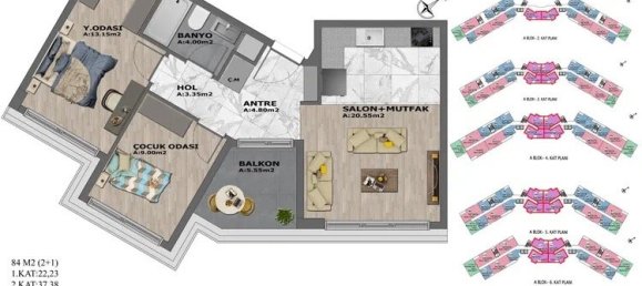 Apartamento de 1+1 en Antalya, Turkey No. 15967 15