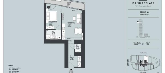 2 rooms Apartment in Vienna, Austria No. 168697 2