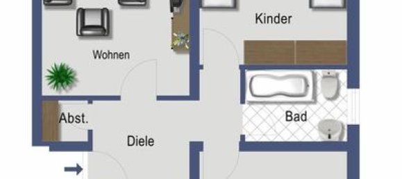 3-salle Appartement à Krefeld, Germany No. 28024 2