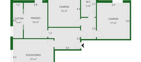3 rooms Apartment in Bologna, Italy No. 24029 27