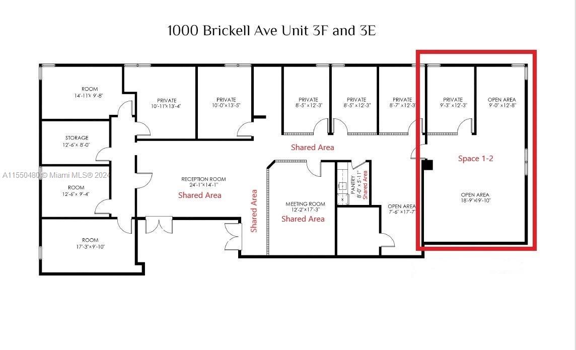 oficina en alquiler en Miami, Miami-Dade, Florida, USA № 613490