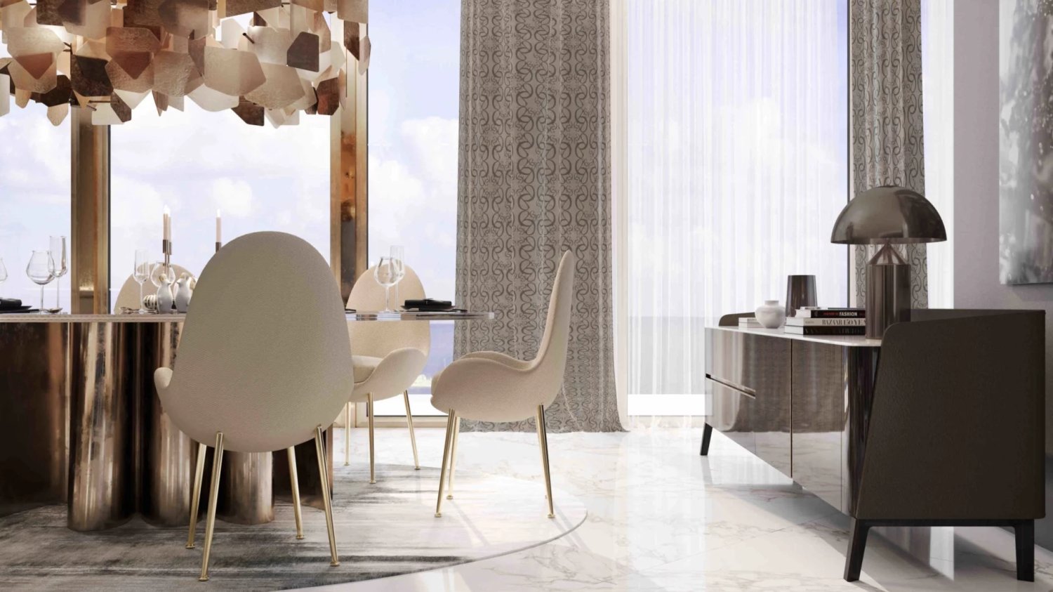 Квартира с 1 спальней в BEACH VISTA, Dubai Harbour, ОАЭ № 57893