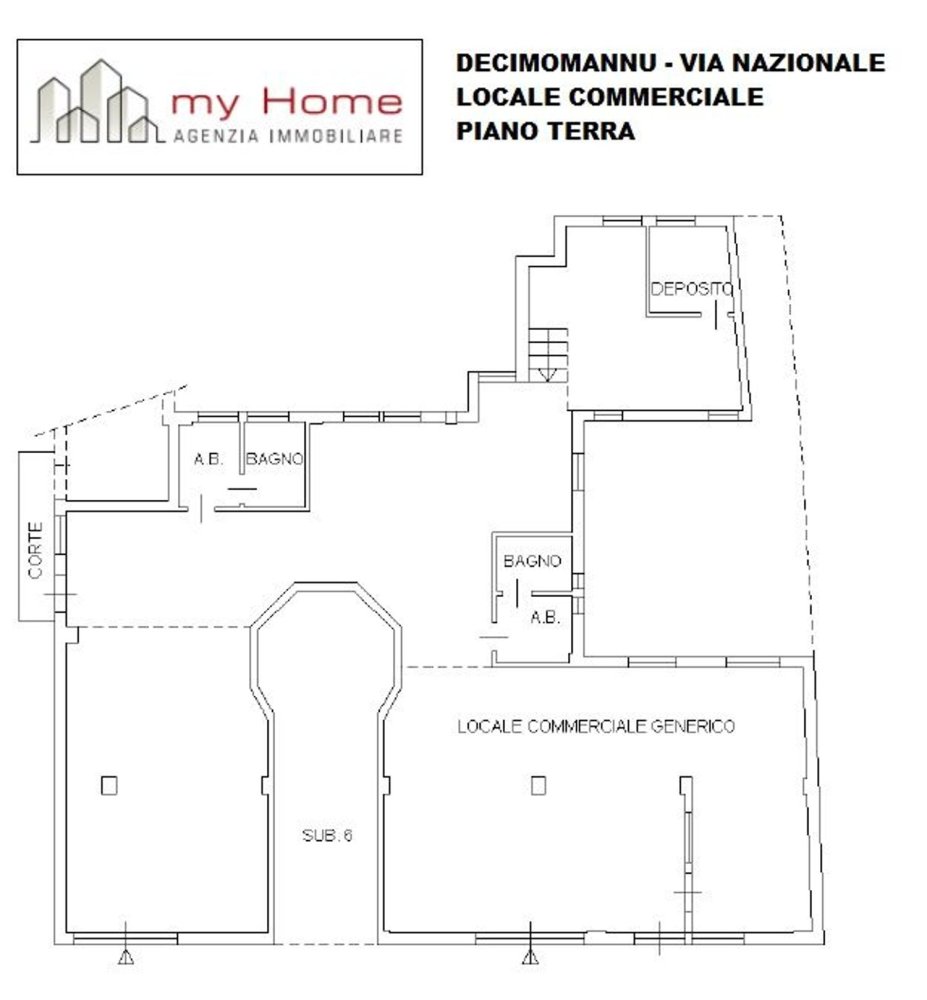 Коммерческая недвижимость 213м² в Дечимоманну, Италия № 160050