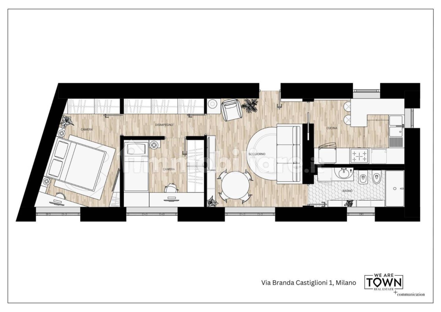 2 Schlafzimmer Wohnung in Milan, Italy, Nr. 248511